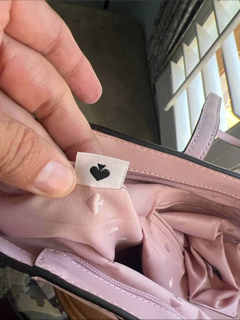 Kate Spade, Large, blush pink leather tote, EUC